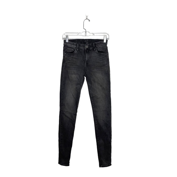 Kut From The Kloth Toothpick Skinny High Rise Charcoal Black Jeans 4 Women’s - Picture 1 of 12